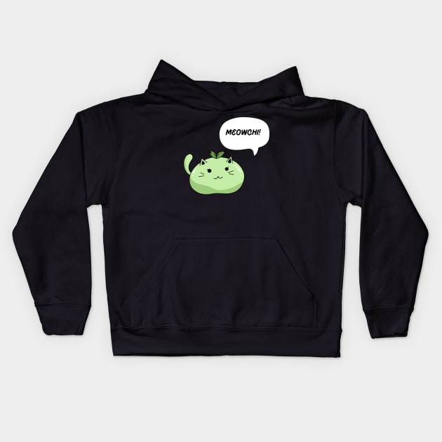 Meowchi! Kids Hoodie by Random Prints